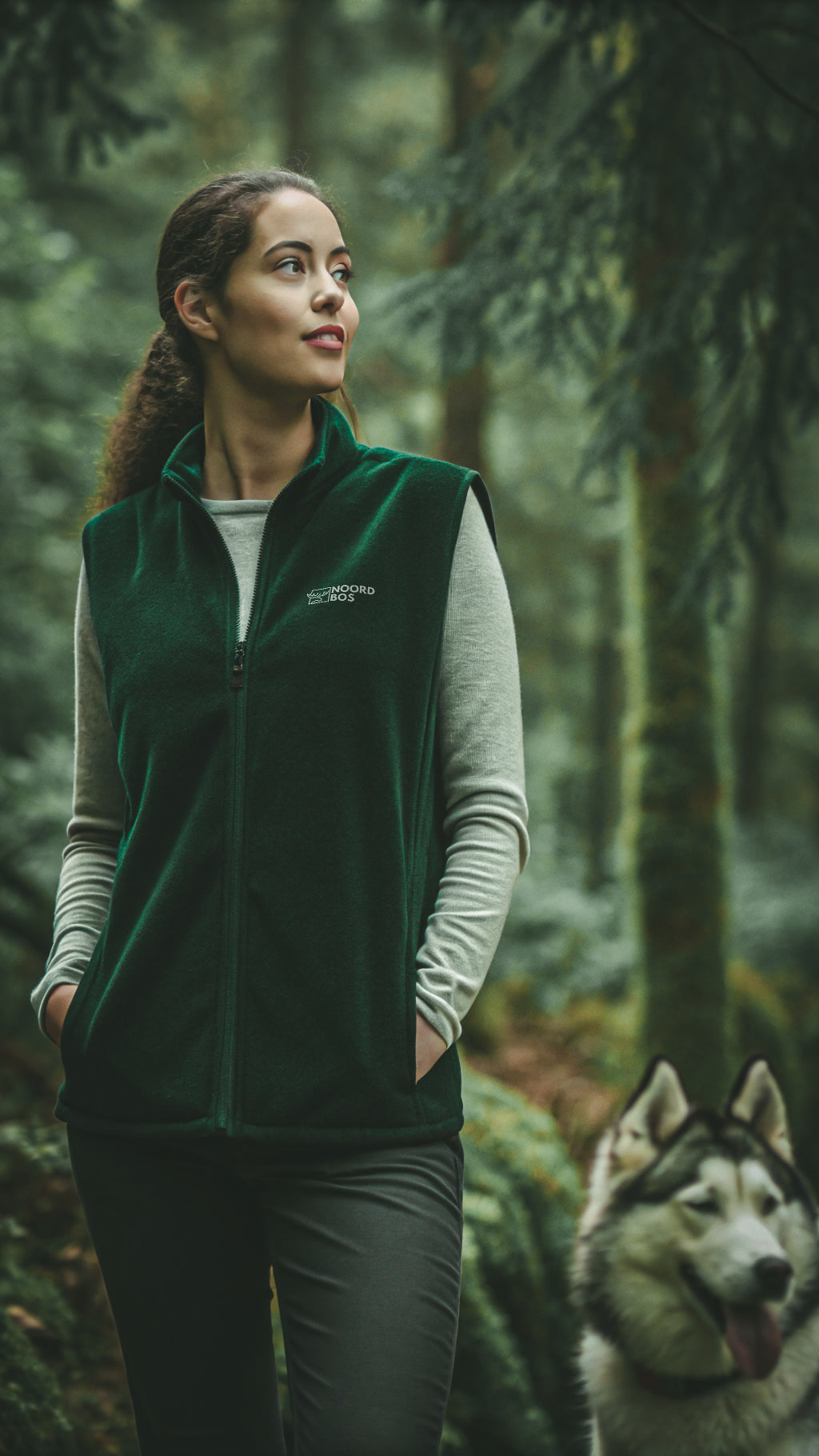 Noord Bos - Unisex Microfleece Zip Vest With 100% recycled polyester